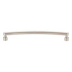 Atlas Homewares [A683-BRN] Die Cast Zinc Cabinet Pull Handle - Lennox Series - Oversized - Brushed Nickel Finish - 7 9/16" C/C -  8 1/16" L