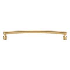 Atlas Homewares [A683-WB] Die Cast Zinc Cabinet Pull Handle - Lennox Series - Oversized - Warm Brass Finish - 7 9/16&quot; C/C -  8 1/16&quot; L
