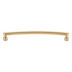 Atlas Homewares [A683-WB] Die Cast Zinc Cabinet Pull Handle - Lennox Series - Oversized - Warm Brass Finish - 7 9/16&quot; C/C -  8 1/16&quot; L