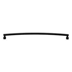 Atlas Homewares [A685-BL] Die Cast Zinc Cabinet Pull Handle - Lennox Series - Oversized - Matte Black Finish - 12&quot; C/C -  12 1/2&quot; L