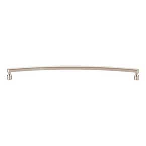Atlas Homewares [A685-BRN] Die Cast Zinc Cabinet Pull Handle - Lennox Series - Oversized - Brushed Nickel Finish - 12" C/C - 12 1/2" L
