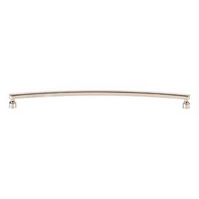 Atlas Homewares [A685-PN] Die Cast Zinc Cabinet Pull Handle - Lennox Series - Oversized - Polished Nickel Finish - 12" C/C - 12 1/2" L