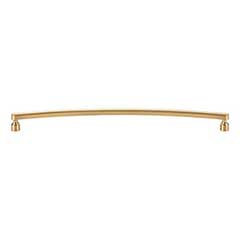 Atlas Homewares [A685-WB] Die Cast Zinc Cabinet Pull Handle - Lennox Series - Oversized - Warm Brass Finish - 12" C/C -  12 1/2" L