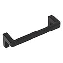 Atlas Homewares [A401-BL] Die Cast Zinc Cabinet Pull Handle - Logan Series - Standard Size - Matte Black Finish - 3 3/4" C/C - 4 1/8" L