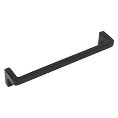 Atlas Homewares [A402-BL] Die Cast Zinc Cabinet Pull Handle - Logan Series - Oversized - Matte Black Finish - 5 1/16&quot; C/C - 5 3/8&quot; L