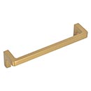 Atlas Homewares [A402-WB] Die Cast Zinc Cabinet Pull Handle - Logan Series - Oversized - Warm Brass Finish - 5 1/16&quot; C/C - 5 3/8&quot; L