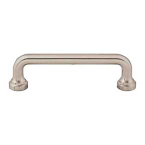 Atlas Homewares [A641-BRN] Die Cast Zinc Cabinet Pull Handle - Malin Series - Standard Size - Brushed Nickel Finish - 3 3/4" C/C - 4 1/2" L
