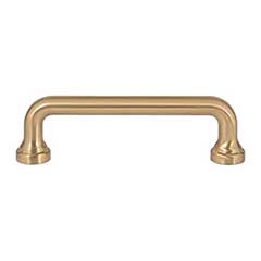 Atlas Homewares [A641-WB] Die Cast Zinc Cabinet Pull Handle - Malin Series - Standard Size - Warm Brass Finish - 3 3/4&quot; C/C - 4 1/2&quot; L