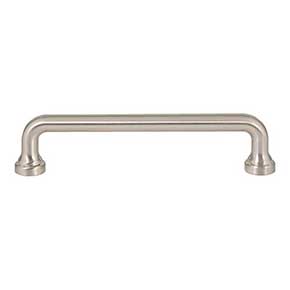 Atlas Homewares [A642-BRN] Die Cast Zinc Cabinet Pull Handle - Malin Series - Oversized - Brushed Nickel Finish - 5 1/16" C/C - 5 3/4" L