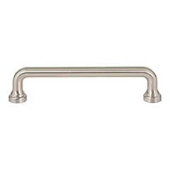 Atlas Homewares [A642-BRN] Die Cast Zinc Cabinet Pull Handle - Malin Series - Oversized - Brushed Nickel Finish - 5 1/16&quot; C/C - 5 3/4&quot; L