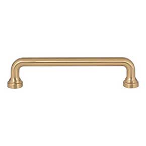Atlas Homewares [A642-WB] Die Cast Zinc Cabinet Pull Handle - Malin Series - Oversized - Warm Brass Finish - 5 1/16" C/C - 5 3/4" L