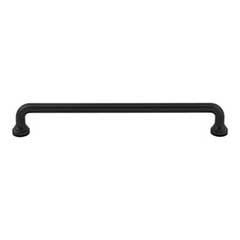 Atlas Homewares [A644-BL] Die Cast Zinc Cabinet Pull Handle - Malin Series - Oversized - Matte Black Finish - 7 9/16&quot; C/C - 8 1/4&quot; L