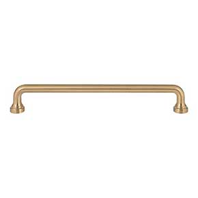 Atlas Homewares [A644-WB] Die Cast Zinc Cabinet Pull Handle - Malin Series - Oversized - Warm Brass Finish - 7 9/16" C/C - 8 1/4" L