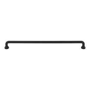 Atlas Homewares [A645-BL] Die Cast Zinc Cabinet Pull Handle - Malin Series - Oversized - Matte Black Finish - 12" C/C - 12 11/16" L