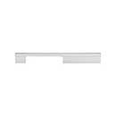 Atlas Homewares [A884-MC] Aluminum Cabinet Pull Handle - Off-Center Series - Oversized - Matte Chrome Finish - 7 9/16" C/C - 10" L