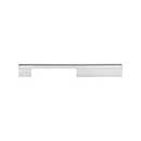 Atlas Homewares [A884-CH] Aluminum Cabinet Pull Handle - Off-Center Series - Oversized - Polished Chrome Finish - 7 9/16" C/C - 10" L