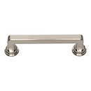 Atlas Homewares [A102-BRN] Die Cast Zinc Cabinet Pull Handle - Oskar Series - Standard Size - Brushed Nickel Finish - 3 3/4" C/C - 4 5/8" L