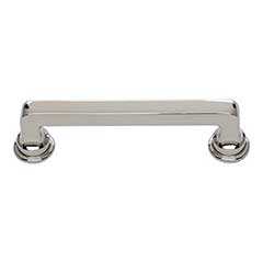 Atlas Homewares [A102-PN] Die Cast Zinc Cabinet Pull Handle - Oskar Series - Standard Size - Polished Nickel Finish - 3 3/4" C/C - 4 5/8" L
