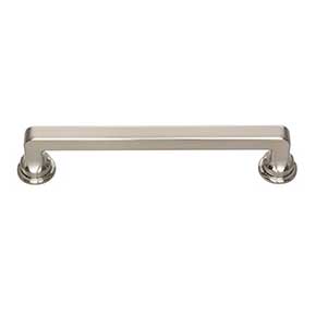 Atlas Homewares [A103-BRN] Die Cast Zinc Cabinet Pull Handle - Oskar Series - Oversized - Brushed Nickel Finish - 5 1/16" C/C - 5 7/8" L
