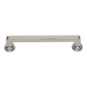 Atlas Homewares [A103-PN] Die Cast Zinc Cabinet Pull Handle - Oskar Series - Oversized - Polished Nickel Finish - 5 1/16" C/C - 5 7/8" L