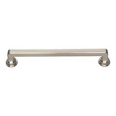 Atlas Homewares [A104-BRN] Die Cast Zinc Cabinet Pull Handle - Oskar Series - Oversized - Brushed Nickel Finish - 6 5/16" C/C - 7 1/8" L