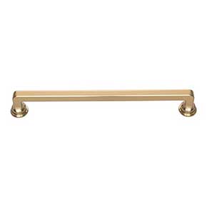 Atlas Homewares [A105-WB] Die Cast Zinc Cabinet Pull Handle - Oskar Series - Oversized - Warm Brass Finish - 7 9/16" C/C - 8 3/8" L