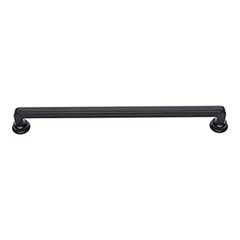 Atlas Homewares [A106-BL] Die Cast Zinc Cabinet Pull Handle - Oskar Series - Oversized - Matte Black Finish - 8 13/16" C/C - 9 5/8" L