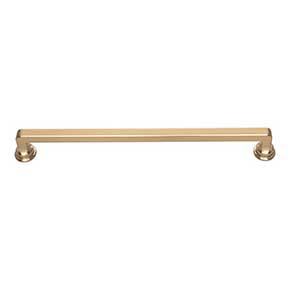 Atlas Homewares [A106-WB] Die Cast Zinc Cabinet Pull Handle - Oskar Series - Oversized - Warm Brass Finish - 8 13/16" C/C - 9 5/8" L