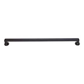 Atlas Homewares [A107-BL] Die Cast Zinc Cabinet Pull Handle - Oskar Series - Oversized - Matte Black Finish - 12" C/C - 12 13/16" L