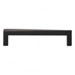 Atlas Homewares [A672-BL] Die Cast Zinc Cabinet Pull Handle - Para Series - Oversized - Matte Black Finish - 5 1/16" C/C - 5 7/16" L