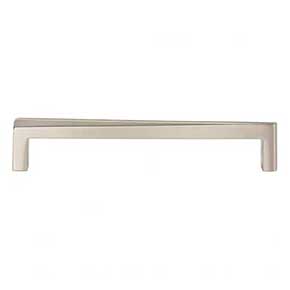 Atlas Homewares [A673-BRN] Die Cast Zinc Cabinet Pull Handle - Para Series - Oversized - Brushed Nickel Finish - 6 5/16" C/C - 6 11/16" L