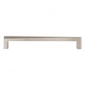 Atlas Homewares [A674-BRN] Die Cast Zinc Cabinet Pull Handle - Para Series - Oversized - Brushed Nickel Finish - 7 9/16" C/C - 8" L