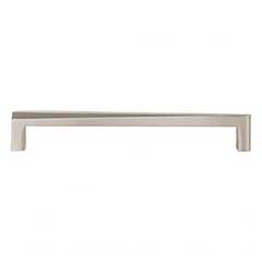 Atlas Homewares [A674-BRN] Die Cast Zinc Cabinet Pull Handle - Para Series - Oversized - Brushed Nickel Finish - 7 9/16&quot; C/C - 8&quot; L