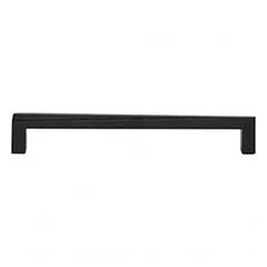 Atlas Homewares [A674-BL] Die Cast Zinc Cabinet Pull Handle - Para Series - Oversized - Matte Black Finish - 7 9/16&quot; C/C - 8&quot; L