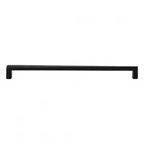Atlas Homewares [A676-BL] Die Cast Zinc Cabinet Pull Handle - Para Series - Oversized - Matte Black Finish - 12" C/C - 12 1/2" L