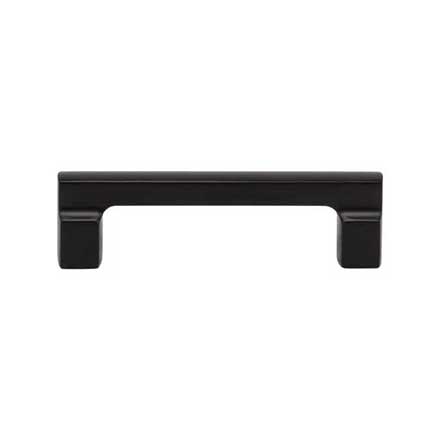 Atlas Homewares [A522-BL] Die Cast Zinc Cabinet Pull Handle - Reeves Series - Standard Size - Matte Black Finish - 3 3/4&quot; C/C -  4 3/8&quot; L