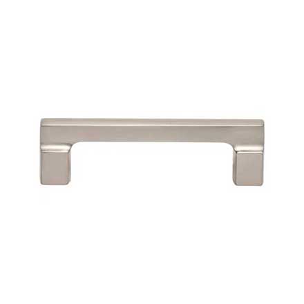 Atlas Homewares [A522-BRN] Die Cast Zinc Cabinet Pull Handle - Reeves Series - Standard Size - Brushed Nickel Finish - 3 3/4" C/C -  4 3/8" L