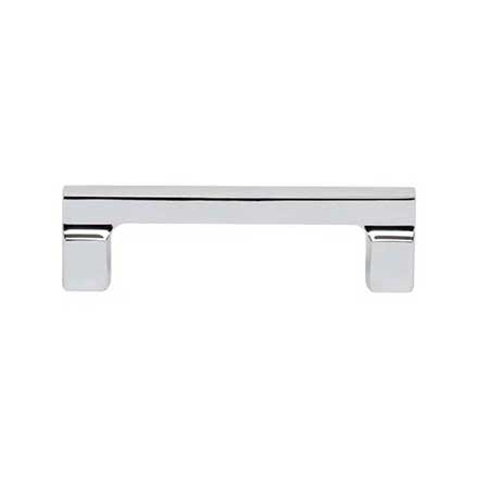 Atlas Homewares [A522-CH] Die Cast Zinc Cabinet Pull Handle - Reeves Series - Standard Size - Polished Chrome Finish - 3 3/4&quot; C/C -  4 3/8&quot; L