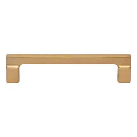 Atlas Homewares [A523-WB] Die Cast Zinc Cabinet Pull Handle - Reeves Series - Oversized - Warm Brass Finish - 5 1/16&quot; C/C - 5 5/8&quot; L