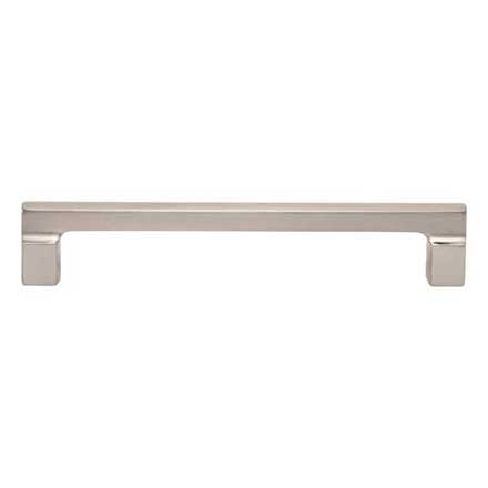 Atlas Homewares [A524-BRN] Die Cast Zinc Cabinet Pull Handle - Reeves Series - Oversized - Brushed Nickel Finish - 6 5/16" C/C - 7" L