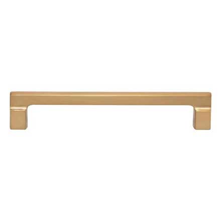 Atlas Homewares [A524-WB] Die Cast Zinc Cabinet Pull Handle - Reeves Series - Oversized - Warm Brass Finish - 6 5/16" C/C - 7" L