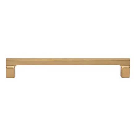 Atlas Homewares [A525-WB] Die Cast Zinc Cabinet Pull Handle - Reeves Series - Oversized - Warm Brass Finish - 7 9/16&quot; C/C - 8 1/4&quot; L