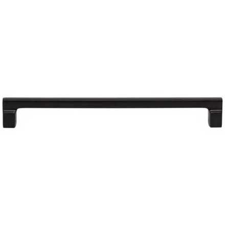 Atlas Homewares [A526-BL] Die Cast Zinc Cabinet Pull Handle - Reeves Series - Oversized - Matte Black Finish - 8 13/16" C/C - 9 1/2" L