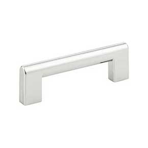 Atlas Homewares [438-CH] Die Cast Zinc Cabinet Pull Handle - Round Rail Series - Standard Size - Polished Chrome Finish - 3 3/4" C/C - 4 1/2" L