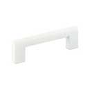 Atlas Homewares [438-WG] Die Cast Zinc Cabinet Pull Handle - Round Rail Series - Standard Size - High White Gloss Finish - 3 3/4&quot; C/C - 4 1/2&quot; L