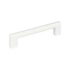 Atlas Homewares [A879-WG] Die Cast Zinc Cabinet Pull Handle - Round Rail Series - Oversized - High White Gloss Finish - 5 1/16&quot; C/C - 5 3/4&quot; L