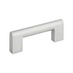 Atlas Homewares [A878-MC] Die Cast Zinc Cabinet Pull Handle - Round Rail Series - Standard Size - Matte Chrome Finish - 3" C/C - 3 3/4" L