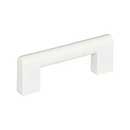 Atlas Homewares [A878-WG] Die Cast Zinc Cabinet Pull Handle - Round Rail Series - Standard Size - High White Gloss Finish - 3&quot; C/C - 3 3/4&quot; L