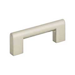 Atlas Homewares [A878-BN] Die Cast Zinc Cabinet Pull Handle - Round Rail Series - Standard Size - Brushed Nickel Finish - 3&quot; C/C - 3 3/4&quot; L