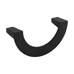 Atlas Homewares [354-BL] Die Cast Zinc Cabinet Pull Handle - Roundabout Series - Standard Size - Matte Black Finish - 3&quot; C/C - 3 1/2&quot; L